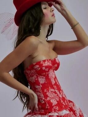 NWT Selkie Secret Admirer Silk Corset Size L Large